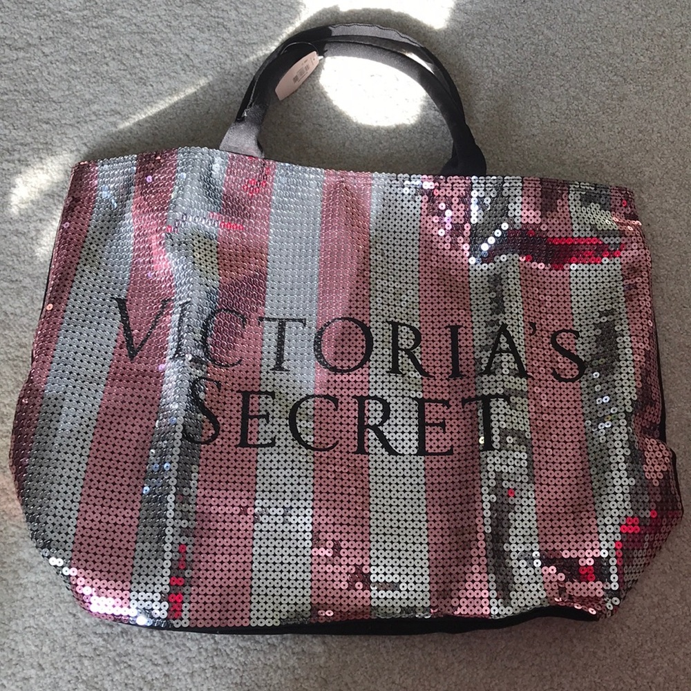 Sequin Victoria Secret Tote